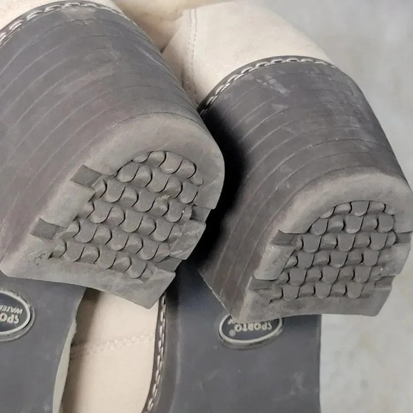 SPORTO‎ Womens 9 Beige Waterproof Insulated Faux Fur Winter Boots Heeled Stylish - Picture 12 of 13